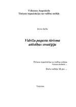 Referāts 'Vidrižu pagasta tūrisma attīstības stratēģija', 1.