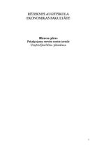 Biznesa plāns 'Pakalpojumu servisa centra izveide', 1.