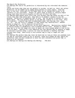 Eseja 'The Search For Perfection', 1.