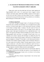 Referāts 'Russian foreign policy on Nagorno-Karabakh conflict: 2008-2019', 7.