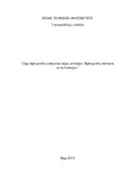 Konspekts 'Ceļa šķērsprofila satiksmes telpa, brīvtelpa. Šķērsprofila elementi un to funkci', 1.