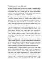 Eseja 'Psiholoģijas nozīme cilvēka dzīvē: teorija, prakse un nākotnes perspektīvas', 1.