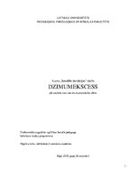 Referāts 'Dzimumekscess jeb sociālās novirzes dzimumattiecību sfērā', 1.