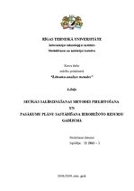 Prakses atskaite 'Secīgās salīdzināšanas metodes pielietošana un pasākumu plānu sastādīšana ierobe', 1.