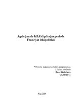 Konspekts 'Agrie jaunie laiki kā pārejas periods Francijas iekšpolitikā', 1.