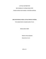 Diplomdarbs 'Privātie pensiju fondi Latvijas pensiju sistēmā', 1.