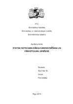 Paraugs 'Statiski noteicama rāmja dimensionēšana un pārvietojumu aprēķins', 1.