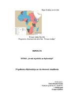 Referāts '19.gadsimta diplomātija un tās elementi mūsdienās', 1.