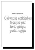 Referāts 'Galvenās atšķirības teorijās par lielo grupu psiholoģiju', 1.