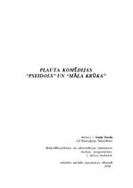 Referāts 'Plauta komēdijas "Pseidols" un "Māla krūka"', 1.