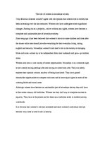 Eseja 'The Role of Women in Society Nowadays', 1.