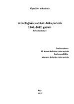 Konspekts 'Hronoloģiskais apskats no 1940. līdz 2012.gadam', 1.