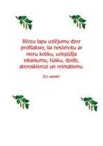 Konspekts 'Bērzi un dadži', 5.