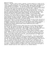 Eseja 'Behavior Therapy', 1.