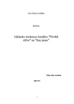 Referāts 'Izklaides tendences žurnālos "Privātā Dzīve" un "Kas jauns"', 1.