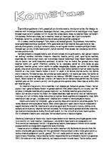 Konspekts 'Komētas', 1.