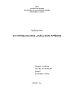 Konspekts 'Statiski noteicamas locīklu sijas aprēķins', 1.