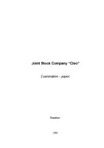 Referāts 'Joint Stock Company "Cleo"', 1.