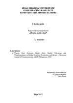 Konspekts 'Realitātes šovi', 1.