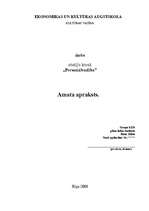 Paraugs 'Apmeklētāju centra darbinieka amata apraksts', 1.