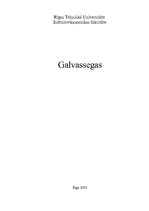 Konspekts 'Galvassegas', 1.