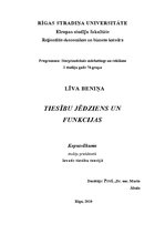 Konspekts 'Tiesību jēdziens un funkcijas', 1.