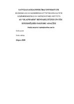 Referāts 'AS "Olainfarm" rentabilitātes un tās ietekmējošo faktoru analīze', 1.