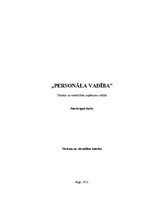 Referāts 'Personāla vadība', 1.