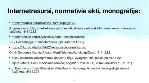 Konspekts 'Krimināltiesības', 12.