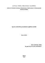 Referāts 'Sporta nodarbība pirmsskolas izglītības iestādē', 1.