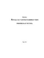 Referāts 'Rotaļa kā vadošais darbības veids pirmsskolas vecumā', 1.