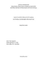 Diplomdarbs 'Gados jauno pedagogu darba noturības ietekmējošie faktori', 1.