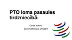 Prezentācija 'Pasaules Tirdzniecības organizācijas loma pasaules tirdzniecībā', 1.