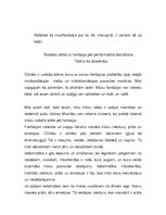 Referāts 'Performatīvā domāšana teātrī', 1.