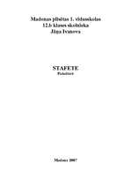 Konspekts 'Stafete sportā', 1.