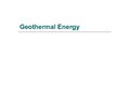 Prezentācija 'Geothermal Energy', 1.