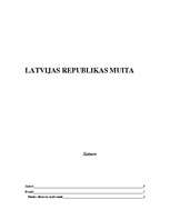 Referāts 'Latvijas Republikas muita', 1.