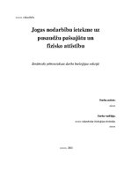 Referāts 'Jogas nodarbību ietekme uz pusaudžu pašsajūtu un fizisko attīstību', 1.