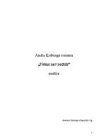 Eseja 'Andra Kolberga romāna "Nekas nav noticis" analīze', 1.