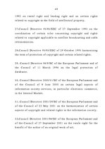 Referāts 'Eiropas Savienības ietekme uz autortiesībām Latvijā', 49.