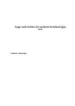 Referāts 'Augu audu kultūra kā modernā biotehnoloģija', 1.