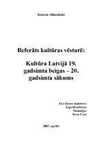 Referāts 'Kultūra Latvijā 19.gadsimta beigās - 20.gadsimta sākumā', 41.
