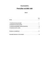 Referāts 'Personība sociālā vidē', 1.