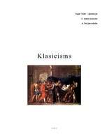 Referāts 'Klasicisms', 1.