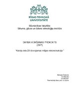 Paraugs 'Darba veikšanas projekts', 1.
