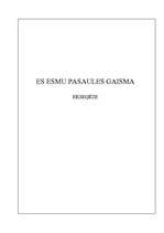 Referāts 'Es esmu pasaules gaisma - ekseģēze', 1.