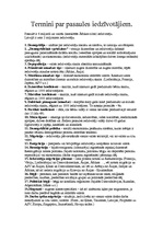 Konspekts 'Ģeogrāfiskie termini par pasaules iedzīvotājiem', 1.