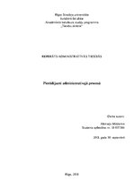 Referāts 'Pierādījumi administratīvajā procesā', 1.