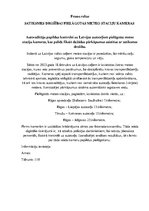 Eseja 'Preses relīzes', 1.