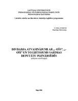 Referāts 'Divdabji ar izskaņām "-ošs" ,"-oši", to lietojums', 1.